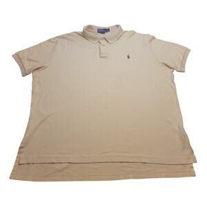 VTG Polo Ralph Lauren Yellow Polo Pony Logo 2XL Classic